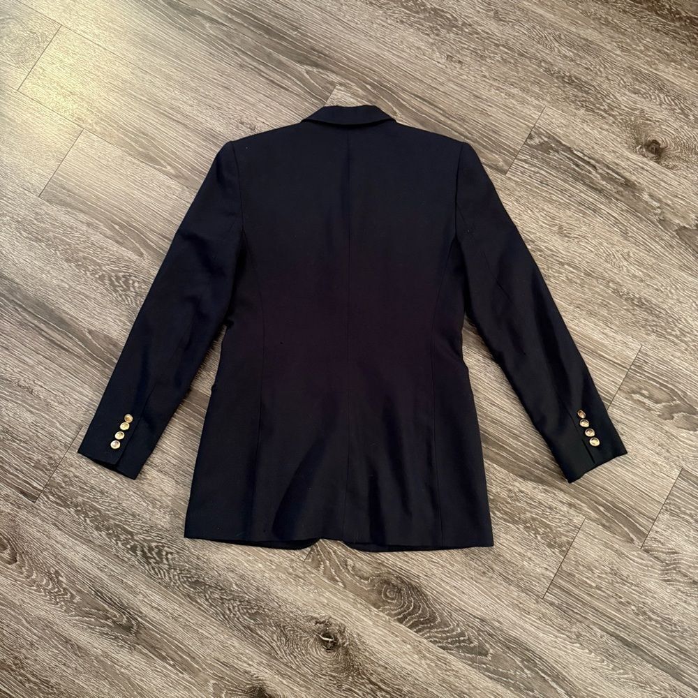 Lauren Ralph Lauren Vintage Emblem Dark Navy Blazer - Picture 5 of 7